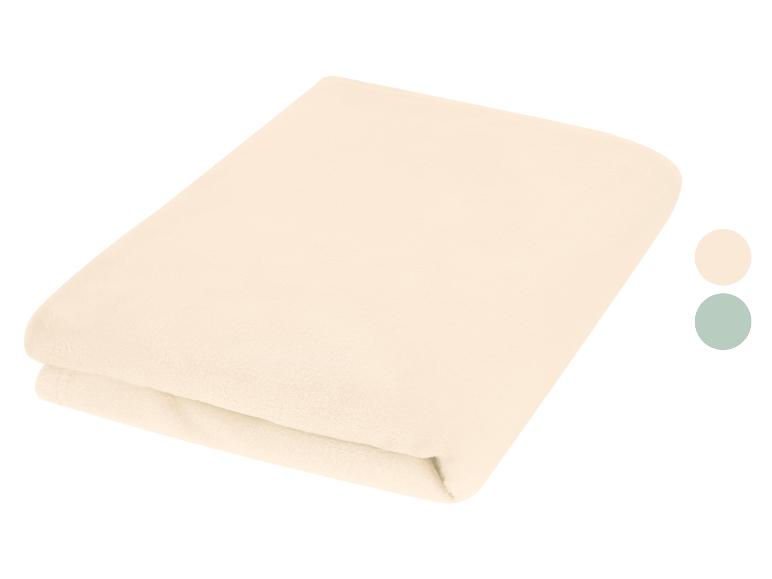 Couverture polaire blanc crème avec échantillons de couleurs