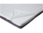 Matelas avec housse amovible et fermeture éclair.