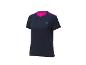 T-shirt Crivit pour femme, bleu marine avec détails rose.
