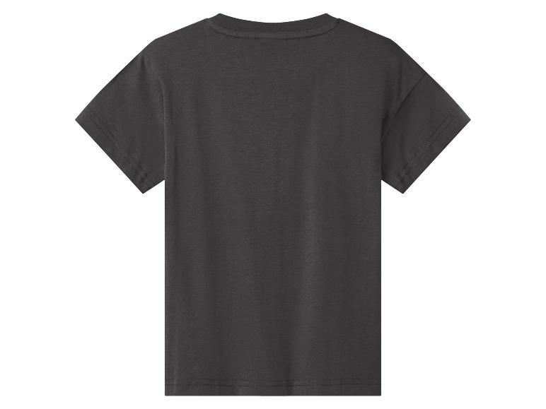 Dos d'un t-shirt enfant gris foncé à manches courtes