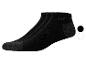 Trois paires de chaussettes CAT noires avec un design rayé.
