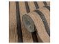 Rouleau de papier peint avec motif rayé alterné grain de bois marron clair et marron foncé