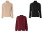 Des vestes en polaire beige, noire et bordeaux avec fermeture éclair.