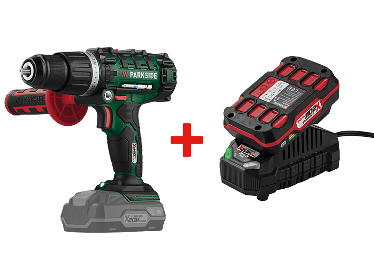 Perceuse sans fil PARKSIDE avec batterie X20V TEAM et chargeur