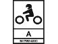 Symbole de sécurité pour motocyclettes, norme EN 17092-4:2020.