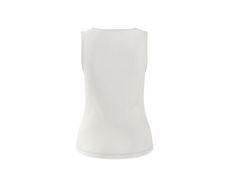 Débardeur blanc pour femme, vue de dos.