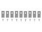 Lot de 10 lames de rechange et 10 vis pour robots tondeuses.