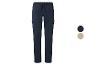 Pantalon cargo de survêtement bleu marine avec cordon de serrage, disponible en bleu foncé et beige.