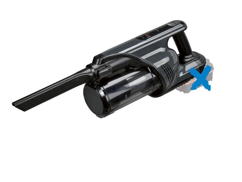 Aspirateur à main sans fil : design moderne et compact.