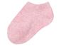 Une chaussette rose sur fond blanc.