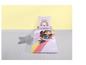 Une parure de lit Gabby's Dollhouse avec Gabby sur un arc-en-ciel.