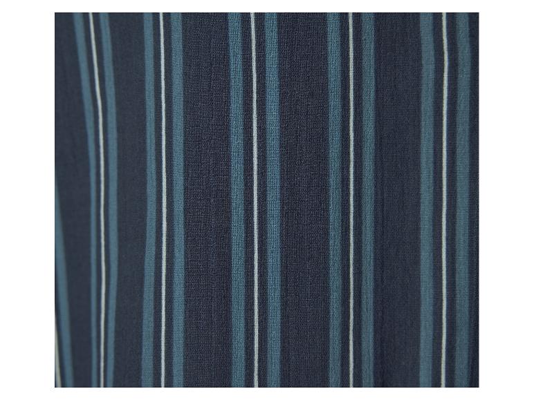 Tissu rayé bleu marine et bleu clair.
