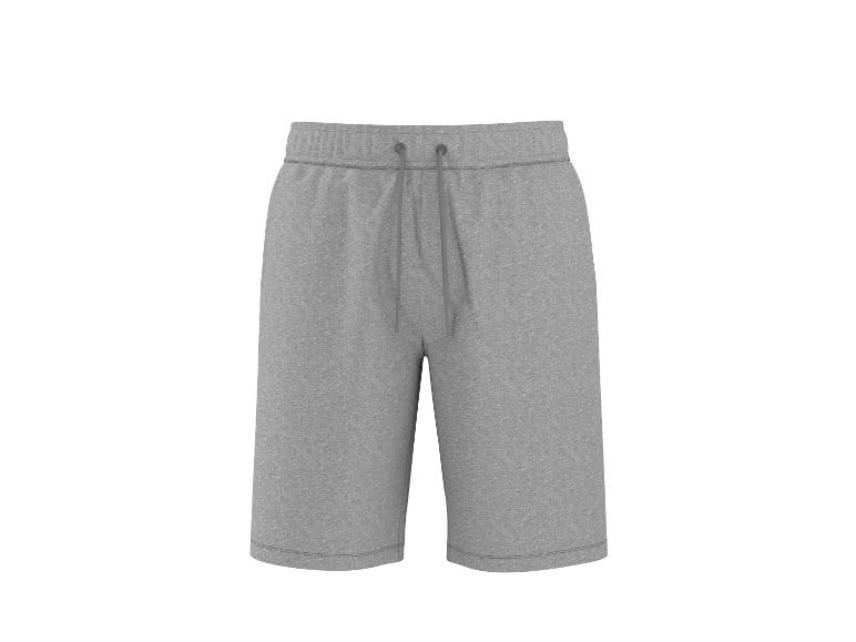 Short de survêtement gris avec cordon de serrage à la taille.