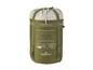 Un sac de couchage Rocktrail vert dans son sac de rangement.