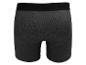 Caleçon boxer gris foncé avec un motif géométrique subtil et une ceinture élastique noire.