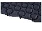 Matelas de camping gonflable noir, confortable et léger.