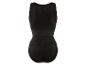 Un body sculptant noir en tissu lisse.