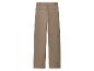 Pantalon large beige pour femme avec poches arrière.
