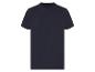 T-shirt bleu marine à manches courtes.