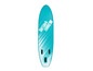 Une planche de paddle gonflable bleue avec la phrase 'Keep Calm & Paddle On'.