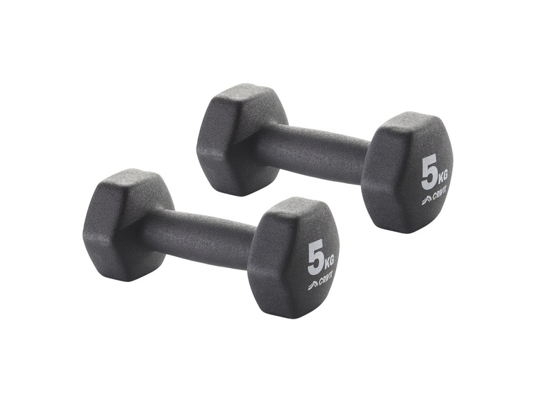 Aller en mode plein écran : CRIVIT Lot d’haltères de 5 kg - Image 1