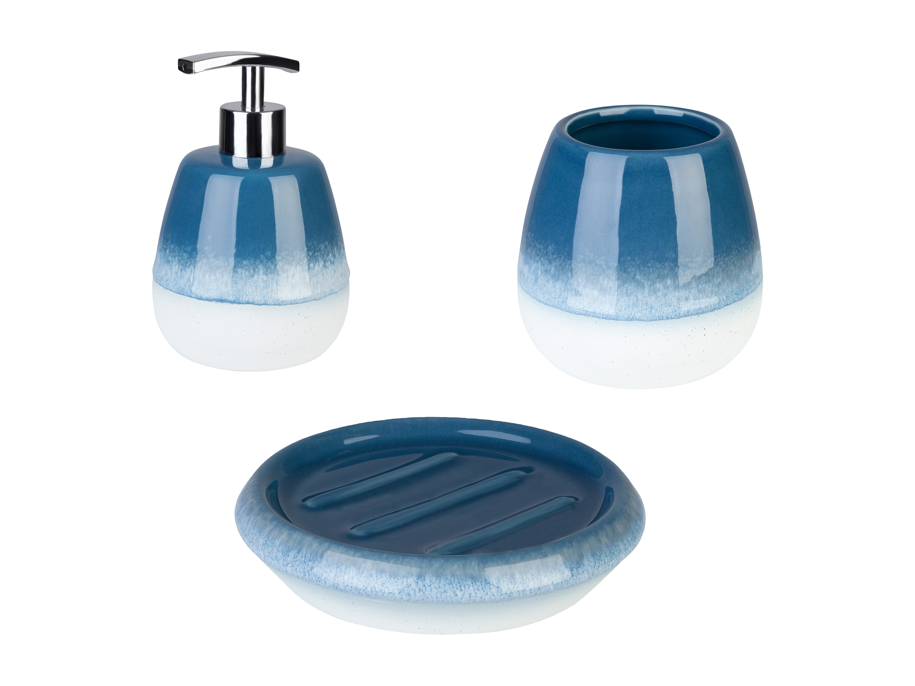 LIVARNO home Distributeur de savon ou Gobelet pour brosse à dents ou Porte-savon