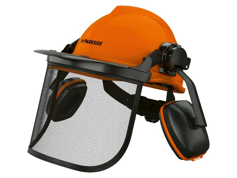 Casque de sécurité PARKSIDE avec visière grillagée et protège-oreilles