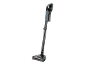 Aspirateur balai sans fil gris avec tube pliable et brosse motorisée dynamique.