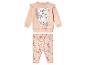 Un sweat-shirt et un legging rose à imprimé floral avec Winnie l'ourson.