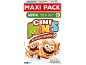 Céréales à la cannelle en maxi pack, avec 36% de céréales complètes.
