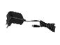 Un chargeur noir avec une prise micro USB.