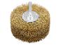 Brosse métallique en laiton pour perceuse avec texte