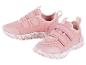 Deux paires de tennis roses à scratch pour enfant.