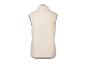 Gilet polaire beige avec bordure noire, vue arrière