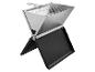 Barbecue portable pliable au charbon de bois en acier inoxydable avec base noire