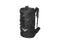 Un sac à dos noir Crivit avec de nombreuses poches et boucles.