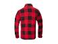 Chemise polaire à carreaux rouge et noir, vue de dos