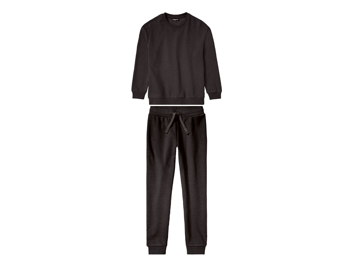 pepperts!® Ensemble pantalon et sweat-shirt fille (6-8 ans, noir)