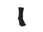 Chaussette noire unie sur fond blanc.