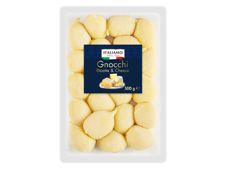 Paquet de gnocchis ricotta et fromage, 500 g.
