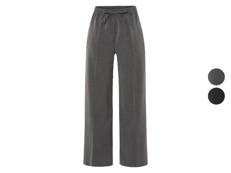 Pantalon gris avec élastique et cordon