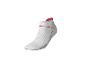 Chaussette courte blanche avec détails rouges, pour le sport