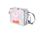 Sac à bandoulière gris Peppa Pig pour enfants.