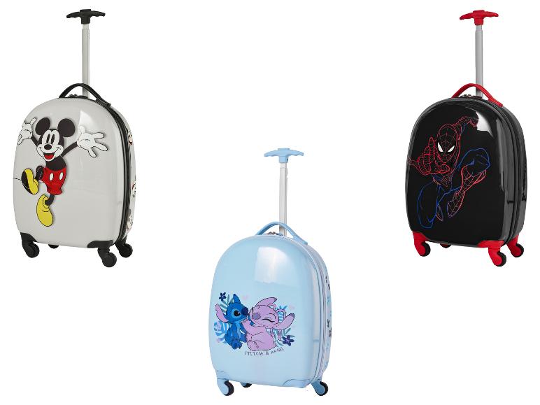 Valises pour enfants avec Mickey Mouse, Stitch & Angel et Spider-Man.