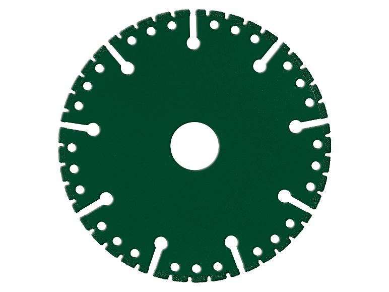 Disque de coupe diamanté vert à dents segmentées