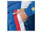 Vêtements de sport Lidl : veste et pantalon de survêtement bleu, blanc et rouge.