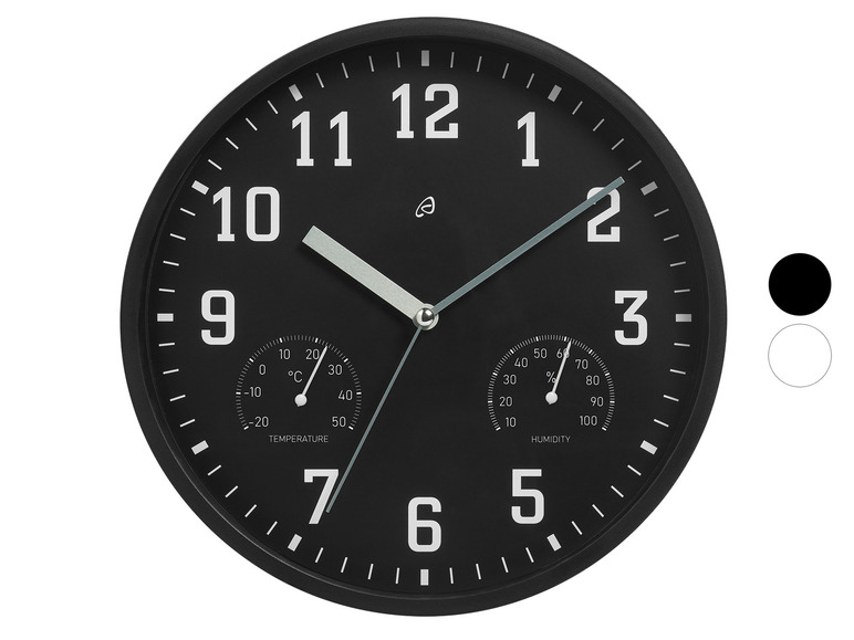 Aller en mode plein écran : AURIOL® Horloge murale, Ø 25 cm - Image 1