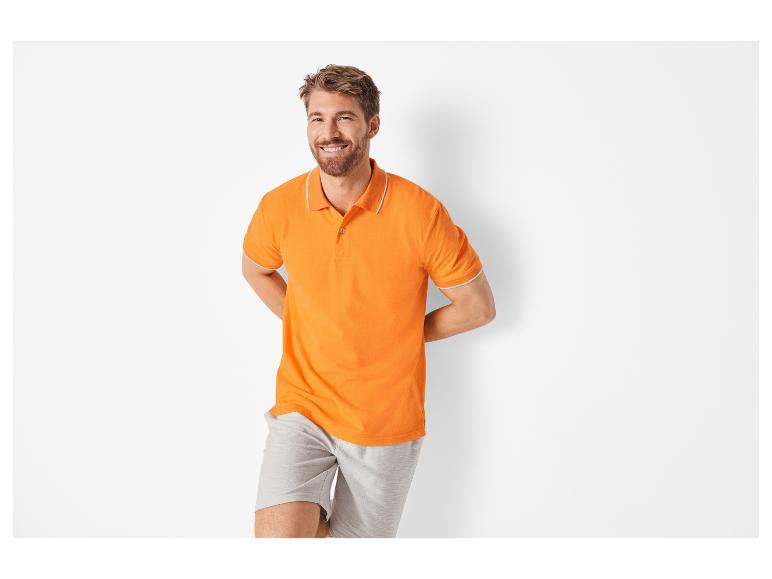 Polo en piqué homme