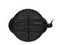 Plancha électrique ronde noire : idéale pour grillades.