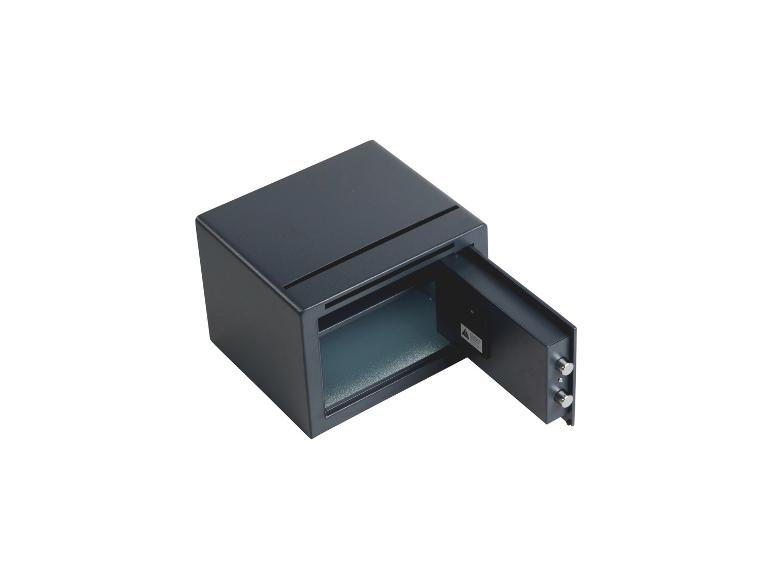 Coffre-fort BURG WÄCHTER Pure-Safe PS 120 E EWS avec porte ouverte et fente de dépôt